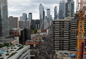 Toronto Police have used drones to monitor traffic during large gatherings — such as protests or parades — and divert ambulances around the crowd via surrounding streets so patients arrive at the hospital faster.