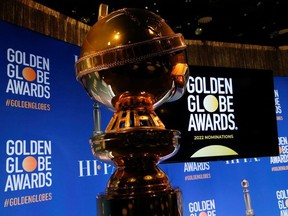 A view shows the Golden Globe statue before the 79th Annual Golden Globe Awards nominations announcement in Beverly Hills, California, U.S., December 13, 2021.