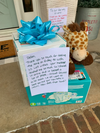 Jessica Kitchel left a care package and thank-you note for new father Dallen Harrell after his act of kindness. (Jessica Kitchel)