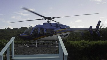One of Jeffrey Epstein's helicopters is pictured in a court exhibit image released by the U.S. Southern District of New York.
