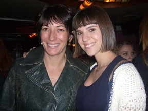 Ghislaine Maxwell pictured with Jeffrey Epstein's personal assistant Sarah Kellen in a court exhibit image released by the U.S. Southern District of New York.