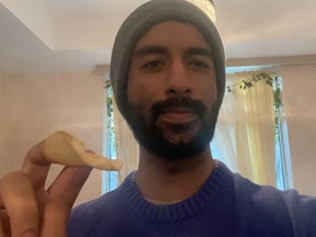 Kayhan Mirza, 24, of Toronto, found this weirdly-shaped chip in a can of Pringles and is selling it for $500 on Facebook Marketplace.