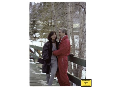 An undated photo shows Jeffrey Epstein and Ghislaine Maxwell. The photo was entered into evidence by the U.S. Attorney's Office on Dec. 7, 2021 during the trial of Ghislaine Maxwell, the Jeffrey Epstein associate accused of sex trafficking, in New York City.