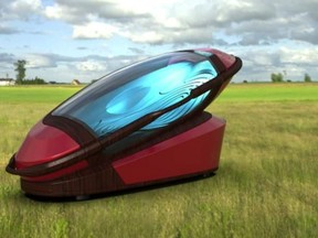 The "Sarco" is a 3-D printable, portable capsule that can double as a coffin when used in assisted suicide.