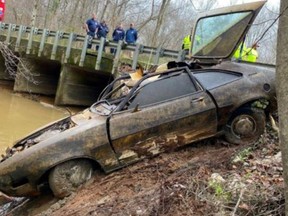 Kyle Clinkscale's white Ford Pinto was found this week in an Alabama creek.