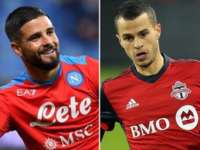 Lorenzo Insigne. left, and Sebastian Giovinco.