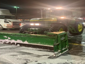 An image released by Durham cops of a plow impounded after the driver was allegedly impaired in Whitby.