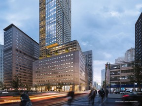 The renovation of the United Building in downtown Toronto is  being hailed as North America’s tallest architectural heritage retention development. SUPPLIED