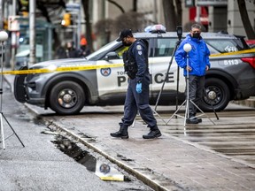 Toronto Police are investigating a fatal shooting in the Bloor-Church Sts. area. (Ernest Doroszuk/Toronto Sun)