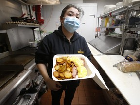 Yen Tang, who runs the Sunnyside Grill, on Southdown Rd. south of the QEW in Mississauga, says her outdoor heated patio has helped during COVID lockdown stages.
