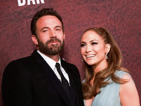 Ben Affleck and Jennifer Lopez attend the premiere for the film 