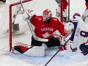 Goaltender Devon Levi will play for Canada at the Beijing Winter Olympics next month.