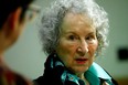 Canadian author Margaret Atwood gives a press conference following the release of her new book 'The Testaments' a sequel to the award-winning 1985 novel "The Handmaid's Tale" in London on Sept. 10, 2019. (Photo by Tolga AKMEN / AFP) (Photo by TOLGA AKMEN/AFP via Getty Images)