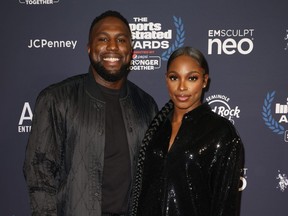 Jozy Altidore and Sloane Stephens attend The 2021 Sports Illustrated Awards at Seminole Hard Rock Hotel & Casino on Dec. 7, 2021 in Hollywood, Fla.
