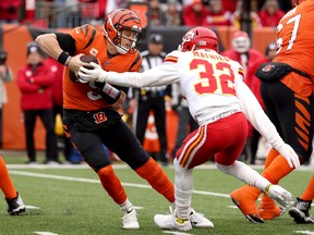 Assuming Chiefs safety Tyrann Mathieu  has recovered from the concussion symptoms that knocked him out of last Sunday's divisional win over Buffalo, he'll be a key to defusing Bengals red-hot QB Joe Burrow in the AFC final.