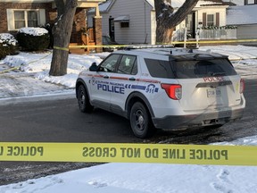 Durham police at the scene Jan. 4, 2022, the day after a fatal shooting on Madison Ave. in Oshawa.