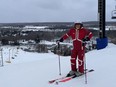 Glenn Crouter is all smiles as he get ready to go downhill at Glen Eden in Milton. It’s the third busiest ski resort in Ontario, with over 300,000 visits a season.
