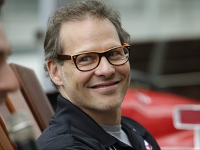 Verizon IndyCar Series driver Jacques Villeneuve was in Toronto to talk racing and the Honda Indy Toronto, May 20, 2014.