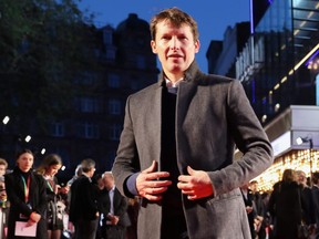 James Blunt attends the "Greed" European premiere during the 63rd BFI London Film Festival at the Odeon Luxe Leicester Square on Oct. 9, 2019 in London.