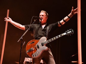 Josh Homme of Queens of the Stone Age in concert at Madison Square Garden on Oct. 24, 2017 in New York City.
