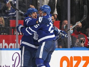 David Kampf and Ondrej Kase have been low-cost, but key additions to the Maple Leafs. GETTY IMAGES