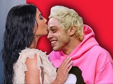 Kim Kardashian and Pete Davidson.