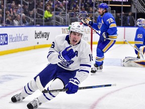 Mitch Marner brought plenty of energy when he returned to Toronto's lineup, a win over the St. Louis Blues on Saturday.