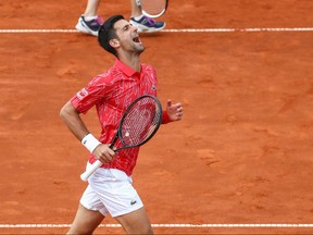 Novak Djokovic at the Adria Tour in Serbia. REUTERS/Marko Djurica