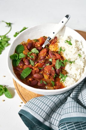 Pantry Staple Spiced Kidney Bean Curry