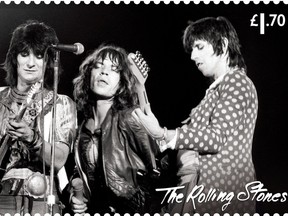 One of the dedicated Royal Mail stamps to honour 60 years of the legendary rock group The Rolling Stones is seen in this undated handout image.