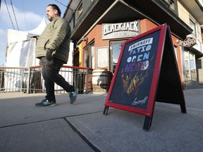 Dan Guiry who runs  Blackjack BBQ on Gerrard St. E. Says the outdoor patio has been super helpful to keep him afloat and help the psyche of his patrons as another Pandemic lockdown is upon us. patio on Friday January 7, 2022.