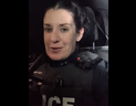 Durham Regional Police Const. Erin Howard in a screengrab from video she posted to Twitter on Jan. 24, 2022 discussing truckers.