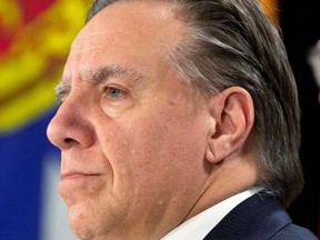 Quebec Premier Francois Legault is pictured during a news conference after a meeting with Canada's provincial premiers in Toronto, Ontario, Canada December 2, 2019.