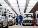 An ambulance crew delivers a patient at Mount Sinai Hospital as officials warned of a 