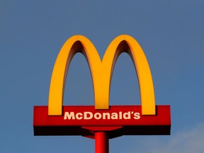A McDonald's sign.