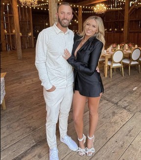PGA star Dustin Johnson was there with his main squeeze, Paulina Gretzky. PAULINA GRETZKY/ INSTAGRAM