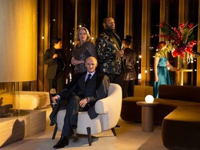 Stratford Festival actors Colm Feore (centre), Lucy Peacock, and André Sills. (Contributed photo/ David Hou)