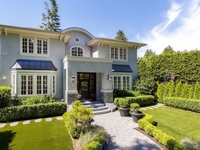 This five-bedroom, eight-bathroom home in Vancouver, B.C. offers elevator access and is equipped with a home theatre, gym, sauna, steam room, wok kitchen, wine cellar, sports court, above-ground pool, outdoor shower and terraced deck. List price: $8.988 million. ENGEL & VÖLKERS