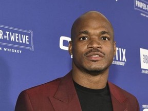 Adrian Peterson attends the Sports Illustrated Super Bowl Party at Century City Park on February 12, 2022 in Los Angeles, California.