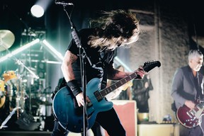 Dave Grohl of Foo Fighters performs onstage at the after party for the Los Angeles premiere of Studio 666.