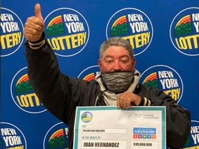 Juan Hernandez might be the luckiest man in the world. The Uniondale, N.Y. man won $10 million in the lottery just three years after he won another $10 million.