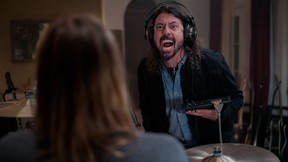 Dave Grohl in a scene from the new Foo Fighters horror comedy Studio 666.