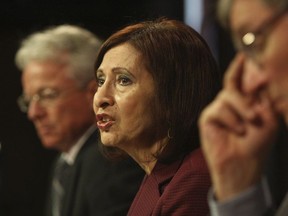 Dr. Ann Cavoukian,  The Privacy Commissioner of Ontario, flanked by Brian Beamish, (left), Assistant Commissioner for Access, and Ken Anderson, (right) ,  Assistant Commissioner for Privacy , held a press conference at Queens Park today  July 31 , 2012, in downtown Toronto.