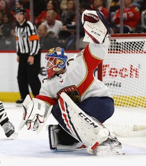 Panthers goalie Sergei Bobrovsky would be a formidable opponent for the Leafs in the playoffs. GETTY IMAGES
