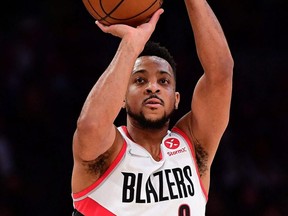 The Trail Blazers traded guard CJ McCollum to the Pelicans in a seven-player deal on Tuesday, Feb. 8, 2022.