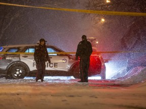 Police were called to a residence on Connaught Ave. in the Bathurst St. and Steeles Ave. W. area for a fatal shooting in Toronto, Ont. on Thursday, Feb. 17, 2022.