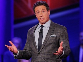 Moderator Chris Cuomo speaks at a town hall forum hosted by CNN at Drake University on January 25, 2016 in Des Moines, Iowa. (Photo by Justin Sullivan/Getty Images)