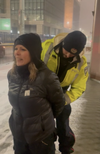 Freedom Convoy organizer Tamara Lich is arrested by Ottawa Police on Thursday, Feb. 17, 2022. SUPPLIED PHOTO