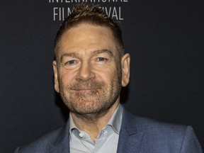 Kenneth Branagh poses for a picture on the red carpet during final night of the Stockholm Filmfestival at Cinema Skandia on November 20, 2021 in Stockholm, Sweden.
