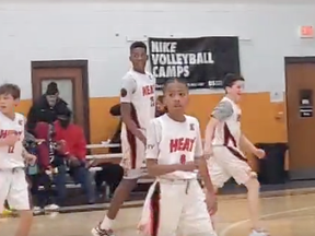 Erick Dampier Jr. is already 6-foot-5 and is only in the sixth grade.